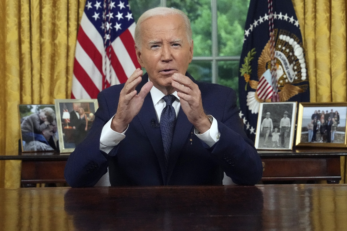 Joe Biden amerikai elnök televíziós üzenetet intéz a nemzethez