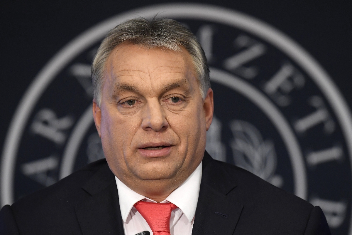 Orbán Viktor miniszterelnök beszédet mond