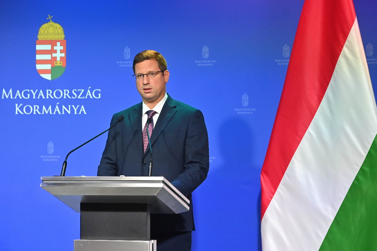 Gulyás Gergely miniszterelnökséget vezető miniszter