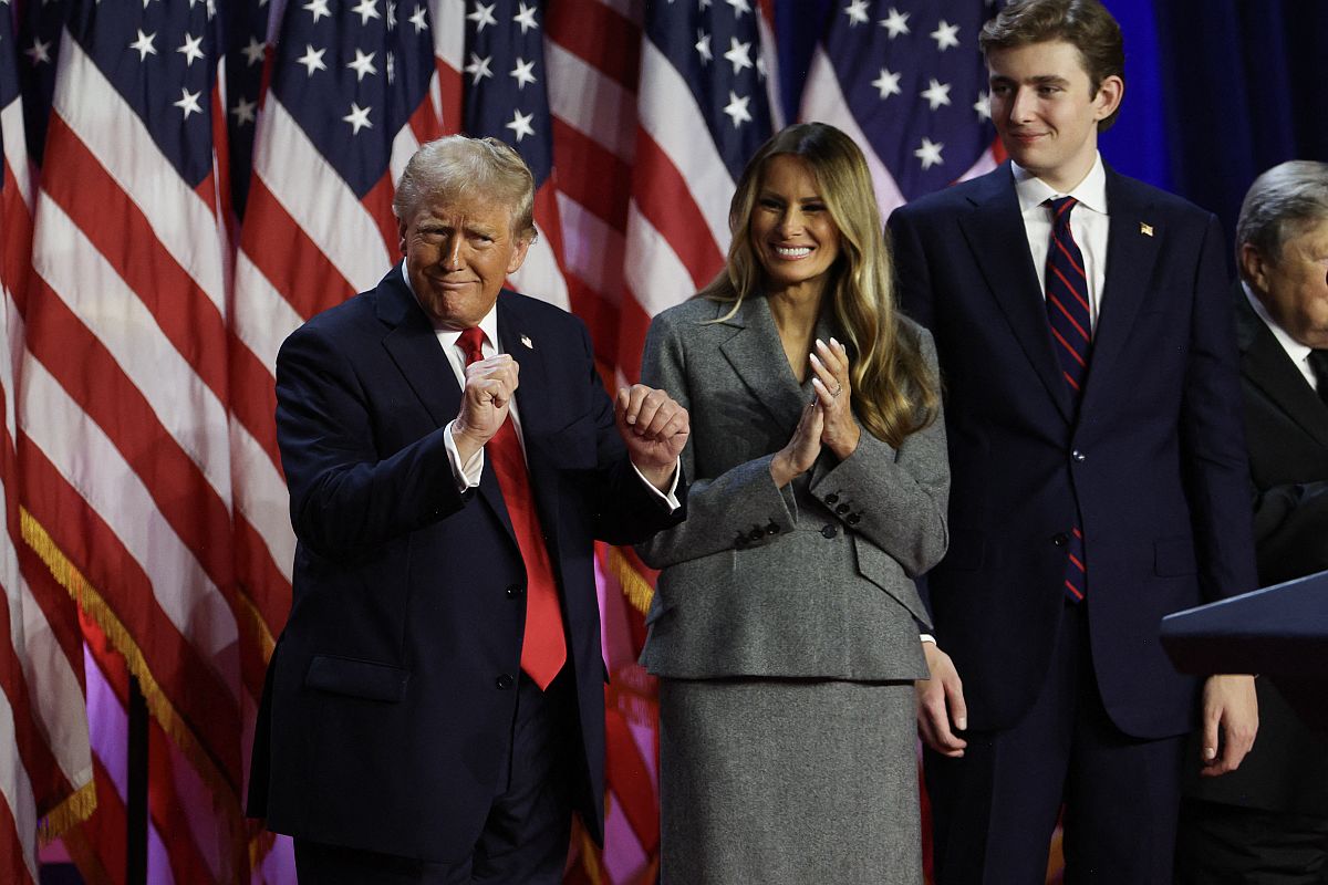 Donald Trump, a felesége, Melania Trump és fiuk, Barron Trump