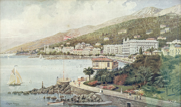 Abbázia látképe 1911-ből.