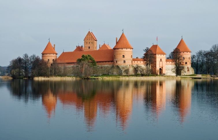 Trakai sziget vára Litvániában.