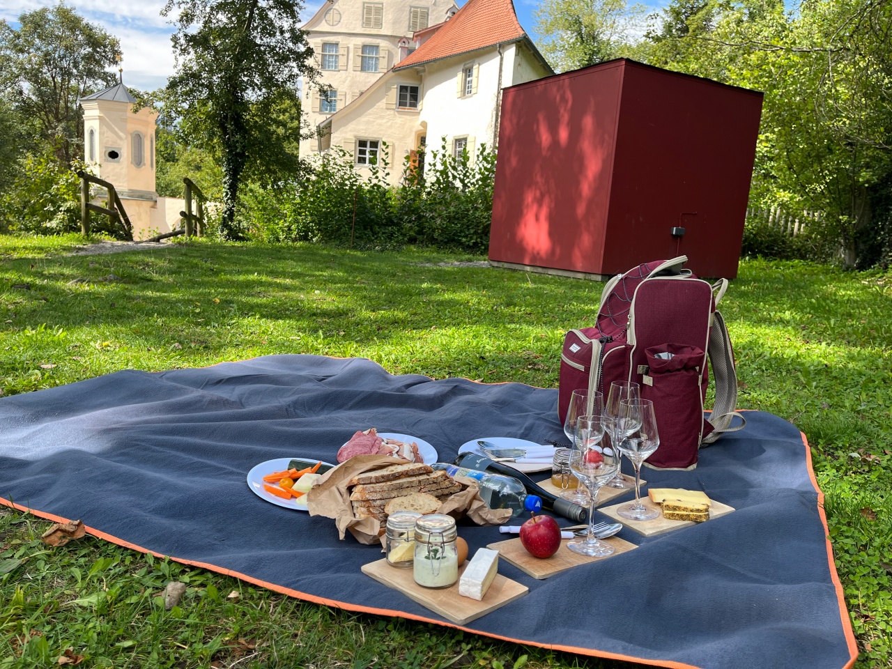 Piknik az Achberg-kastélynál