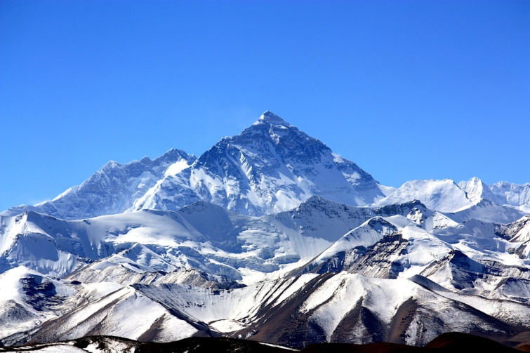 A Mount Everest látképe.
