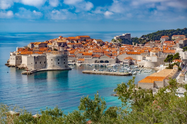 Dubrovnik városképe.