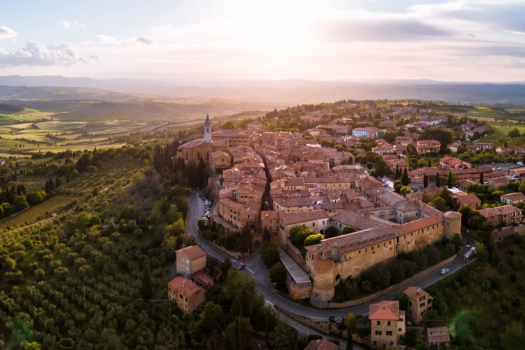 Pienza városa.