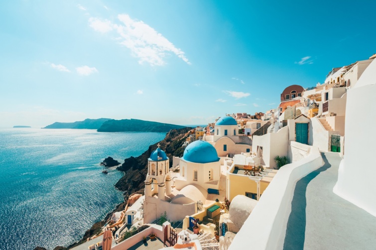 Santorini városkép