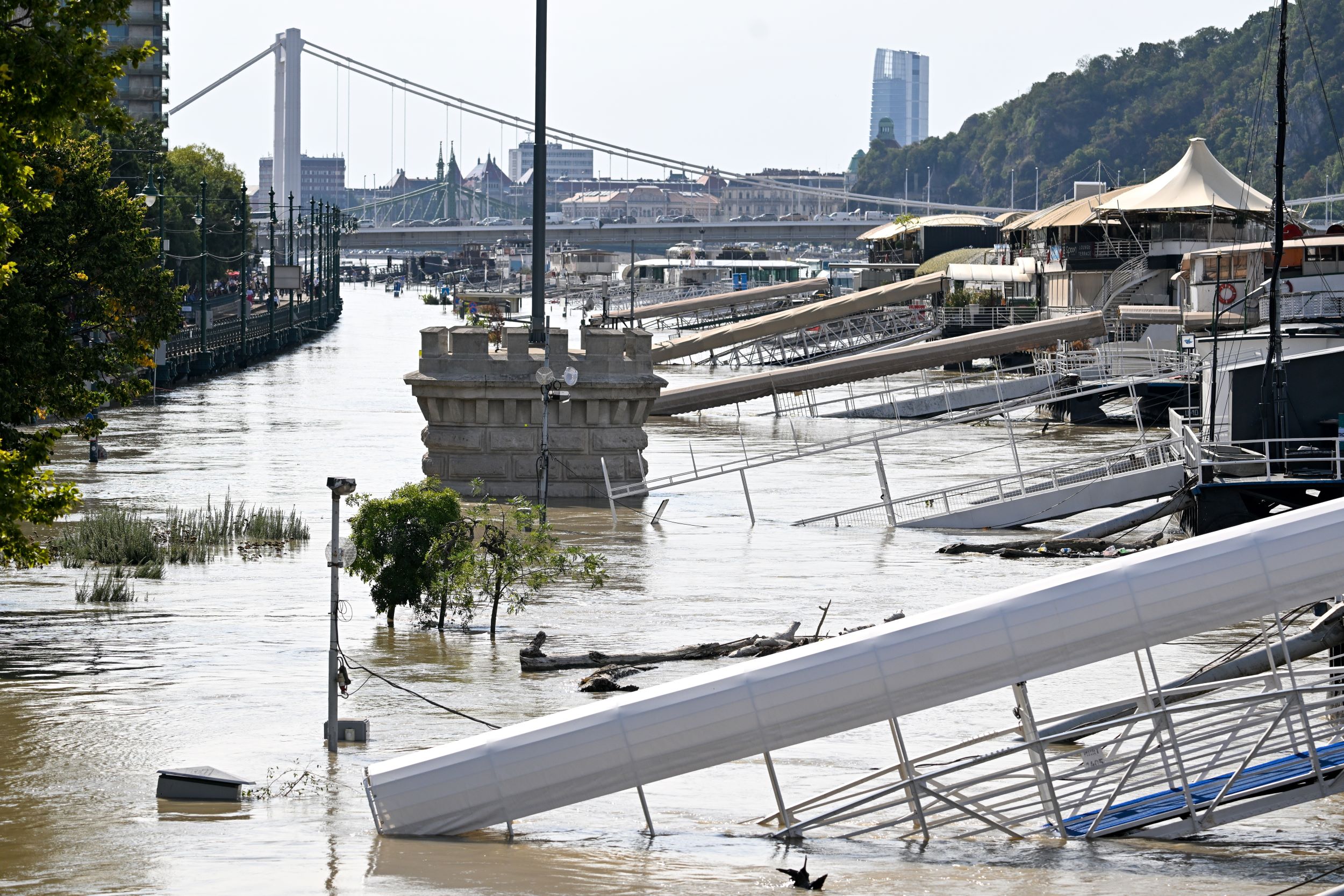 A 2024-es árvíz Budapesten.