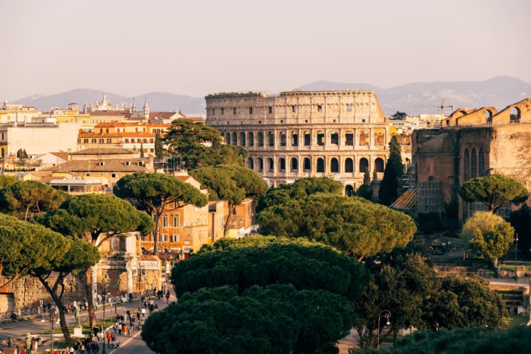 A római Colosseum.