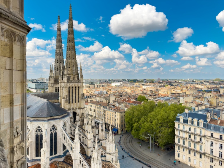 Bordeaux városképe.