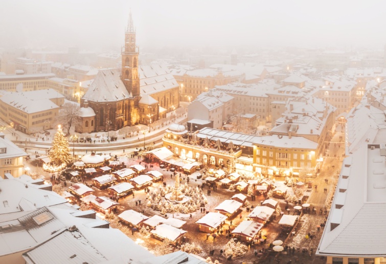 A bozeni adventi vásár.