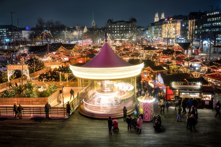 Adventi vásár Zürichben.