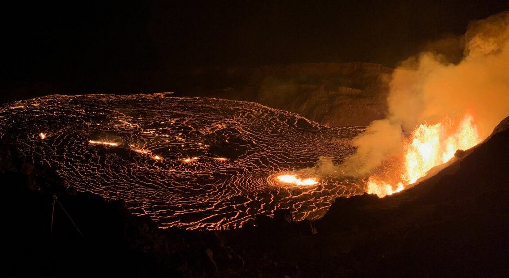 Kilauea vulkán kitörés közben