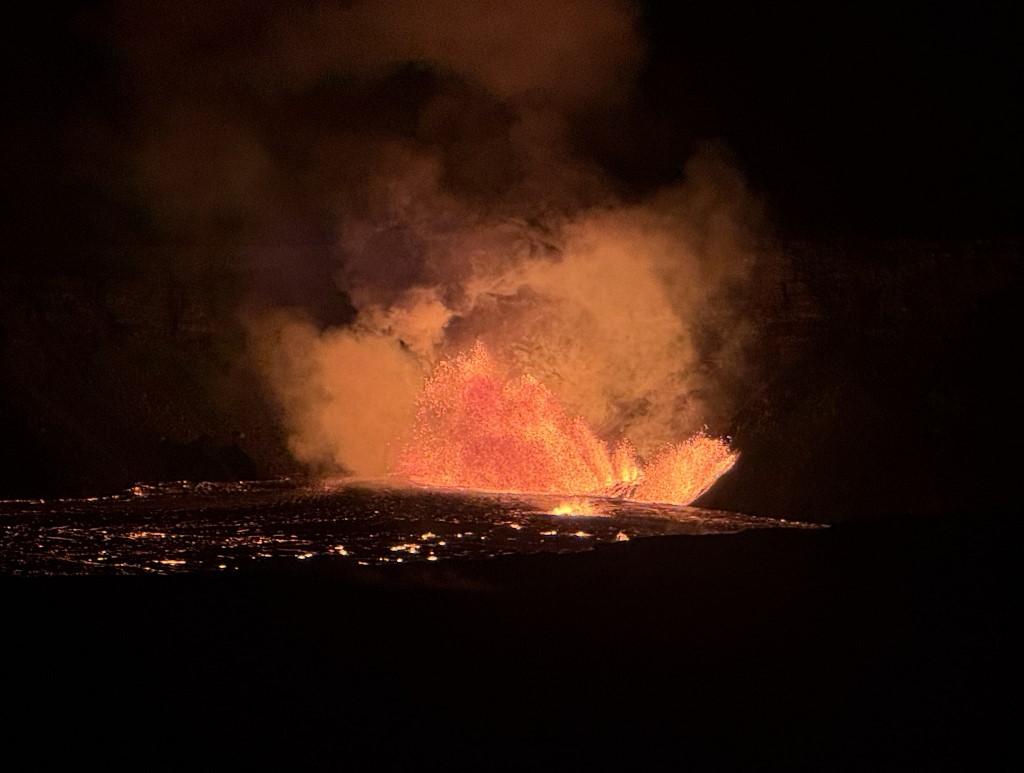 Kilauea vulkán kitörés közben