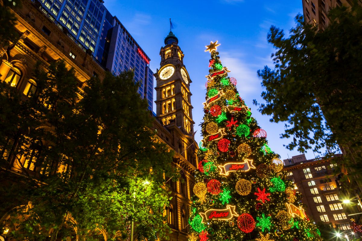 Karácsonyi díszben Sydney