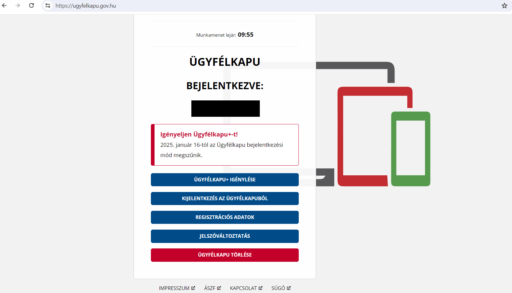 Ügyélkapu+ igénylésének menete