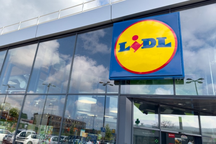 Egy francia Lidl üzlet